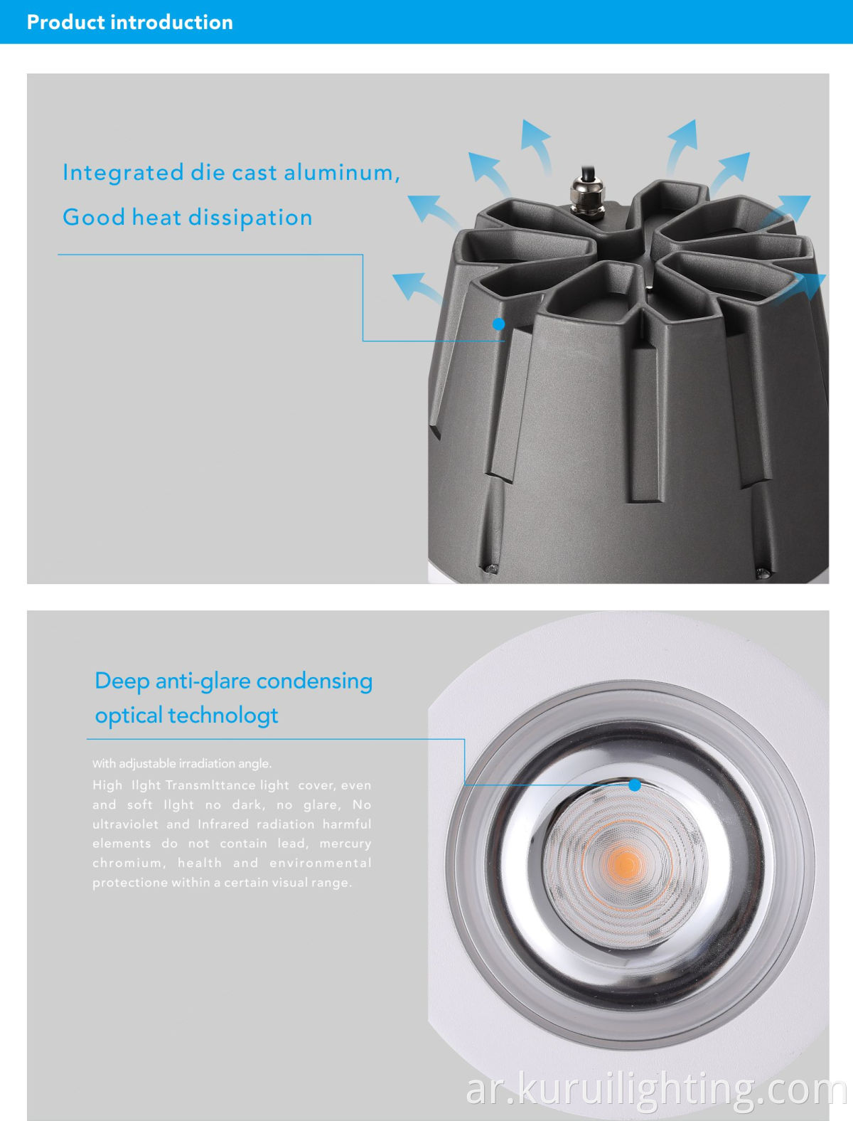 Die-cast Aluminum LED Downlight